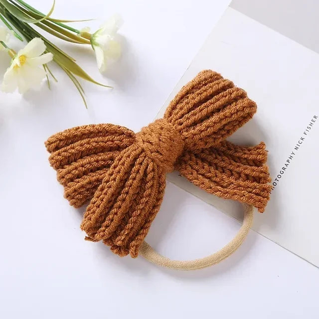 Mini Fashion™ - Süße Schleife - Gestricktes Haarband