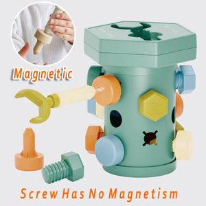 Magnet Toys™ - Kreativität und motorische Fähigkeiten - Montessori Schiebe- und Schraubenspaß