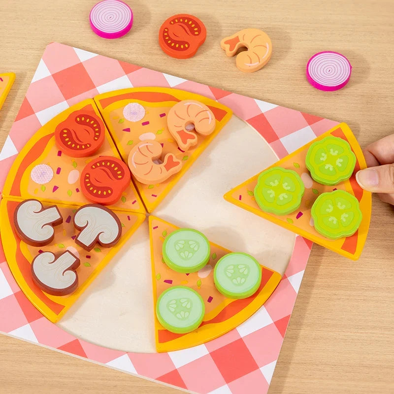 Woods™ - Fremme kreativitet og motoriske færdigheder - Pizza- og kagesæt til børn