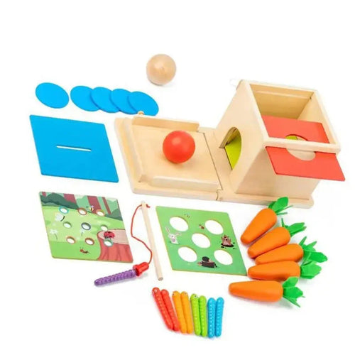 Smart Carrots –  Farben & Formen - Sortierspielzeug aus Holz