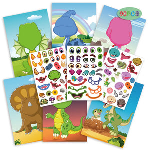 Funny Faces™ – Tierischer Spaß & Klebespaß – Wiederverwendbares Aufkleberbuch