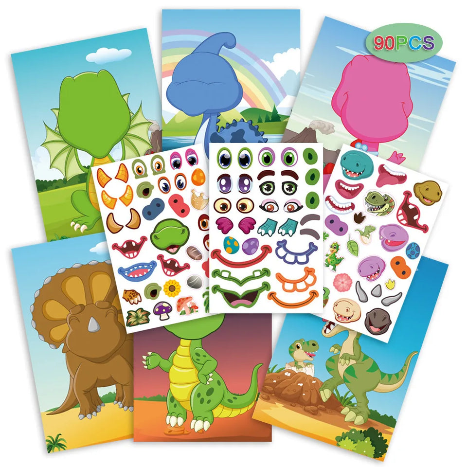 Funny Faces™ – Tierischer Spaß & Klebespaß – Wiederverwendbares Aufkleberbuch