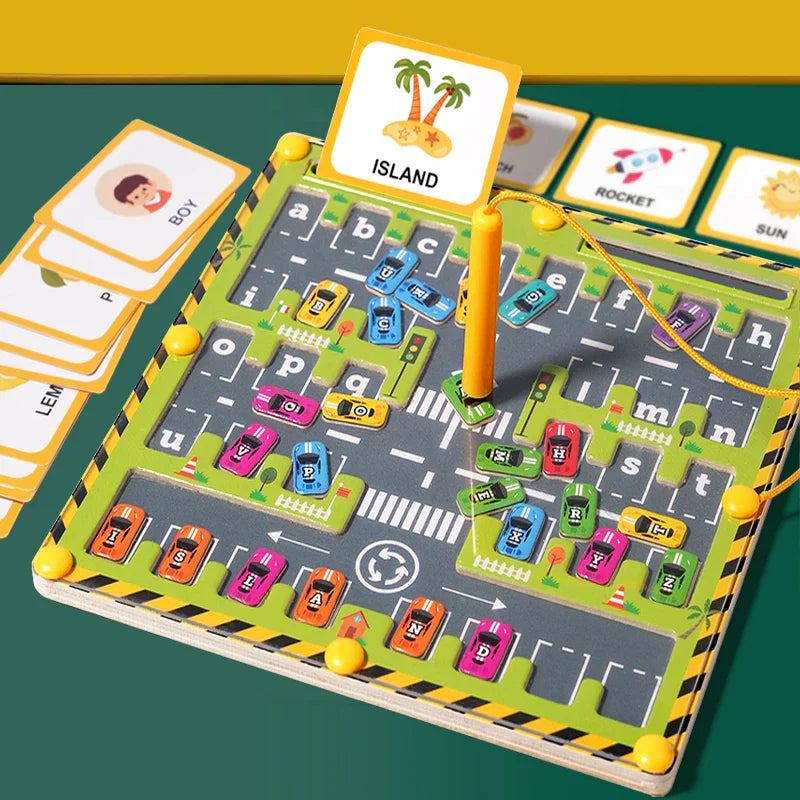 Bead Puzzle™ – Labyrinth Spaß Sortieren - Magnetische Holzkugeln Puzzle
