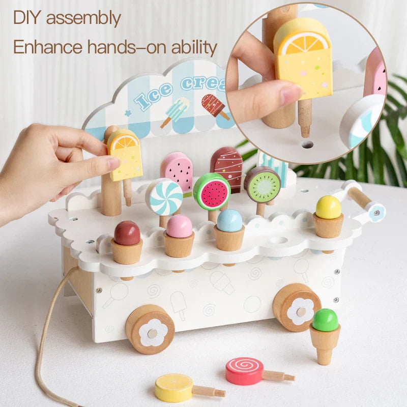Wooden Gelato™ – Eiskalte Fantasie – Rollenspiel Eiswagen