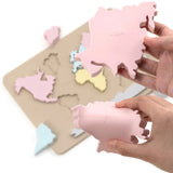 GeoKids – Montessori & Pädagogisch – Silikon-Weltkartenpuzzle