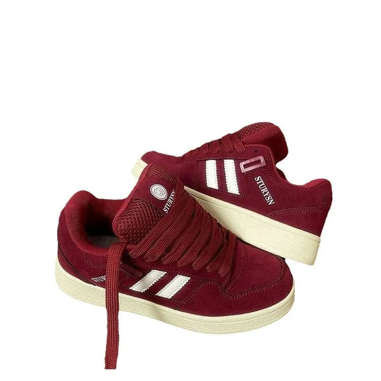 UrbanStep – Trendy & bequem – Bordeauxrote Sneaker
