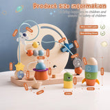 Bead Tracks™ – Zug, Auto & Motorik - Holzperlen- und Schlepperset