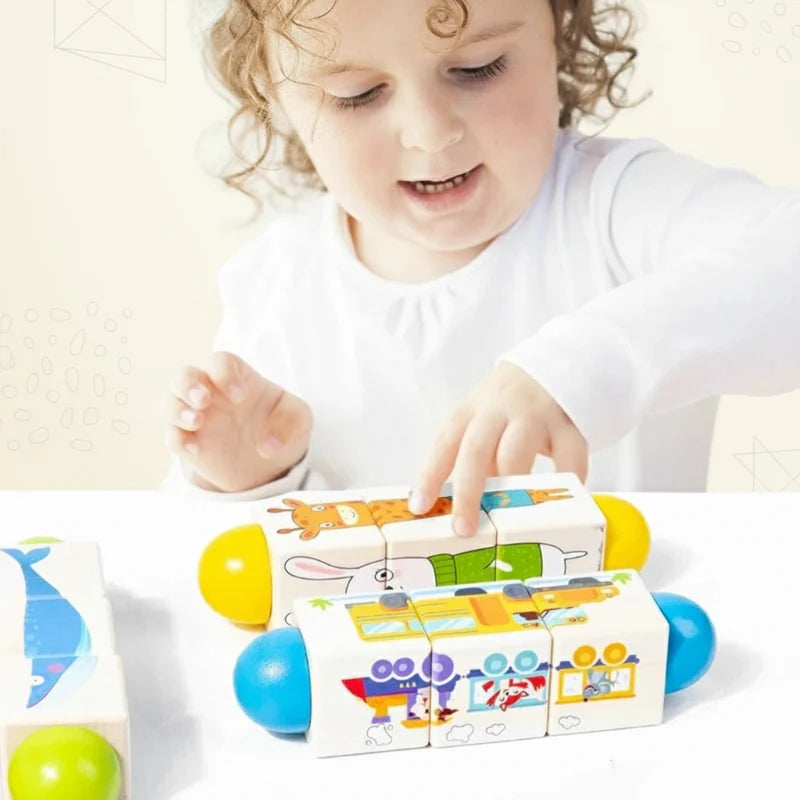 WoodiTurn – Lehrreich & Unterhaltsam – Drehbares Puzzle