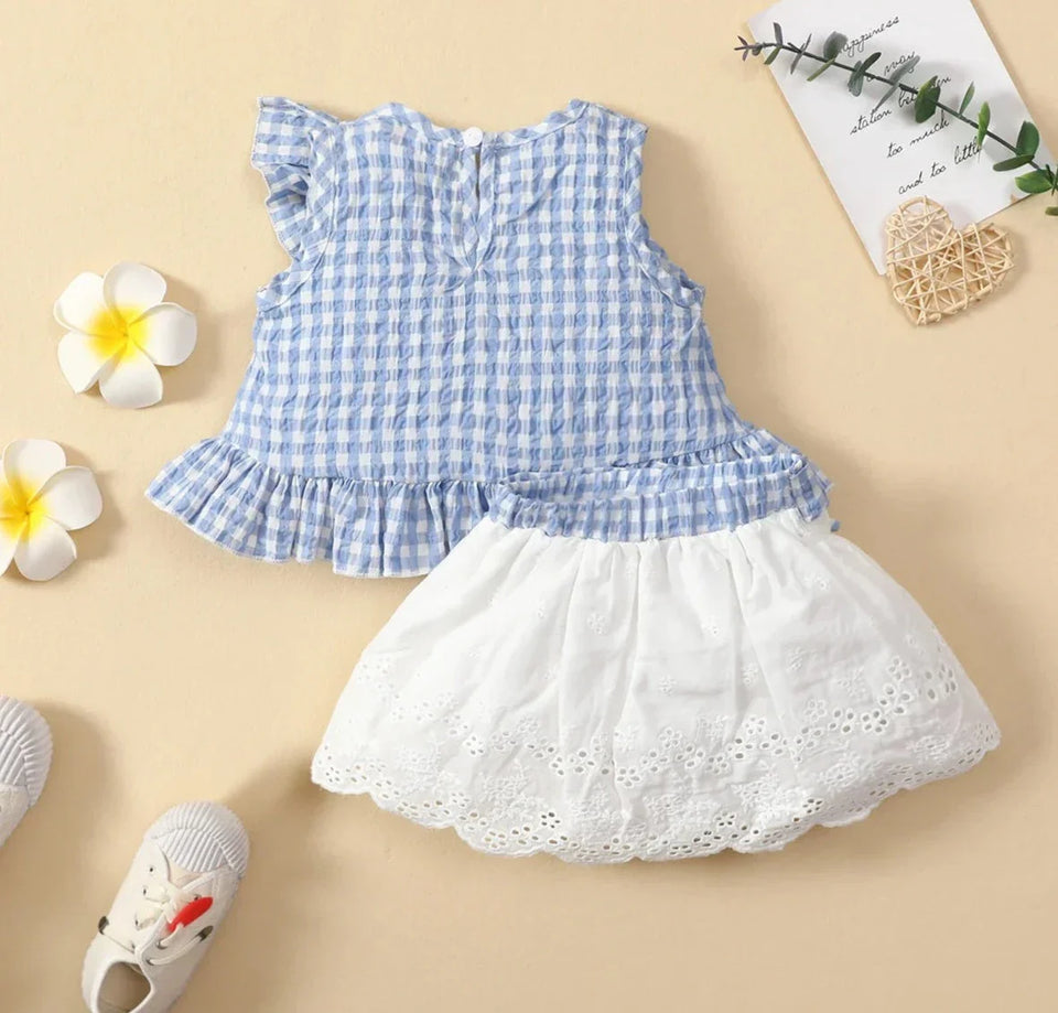 Mini Fashion™ - Top & Shorts-sæt til piger
