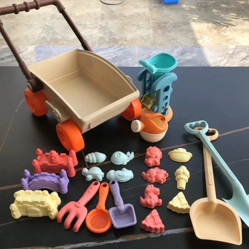 Beach Cart Set™ – Sommersjov i sand – Strandvogns-sæt