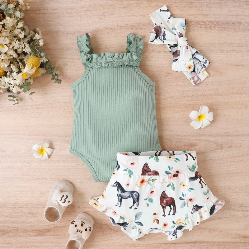 Baby Girl Summer Outfit – Süß & luftig – Baby-Kleidungsset