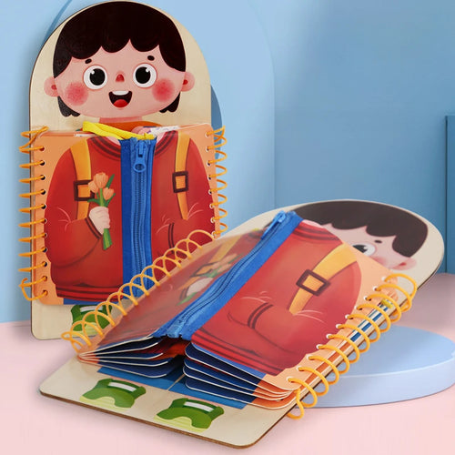 ClothesBook™ - Selbstständiges Spielen - Anzieh-Puzzle-Buch