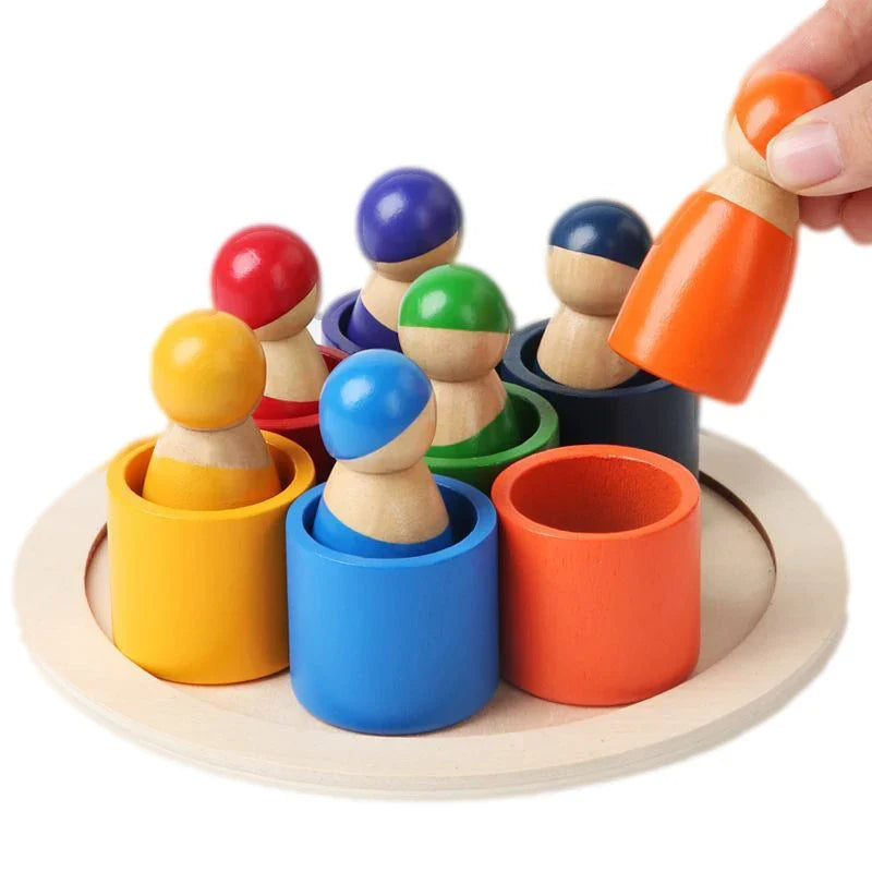 Rainbow Puzzle™ – Farverigt og kreativt - sorteringslegetøj i træ