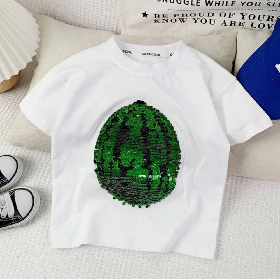 Mini Fashion™ - Sparkle & Transform - Vandmelon T-shirt