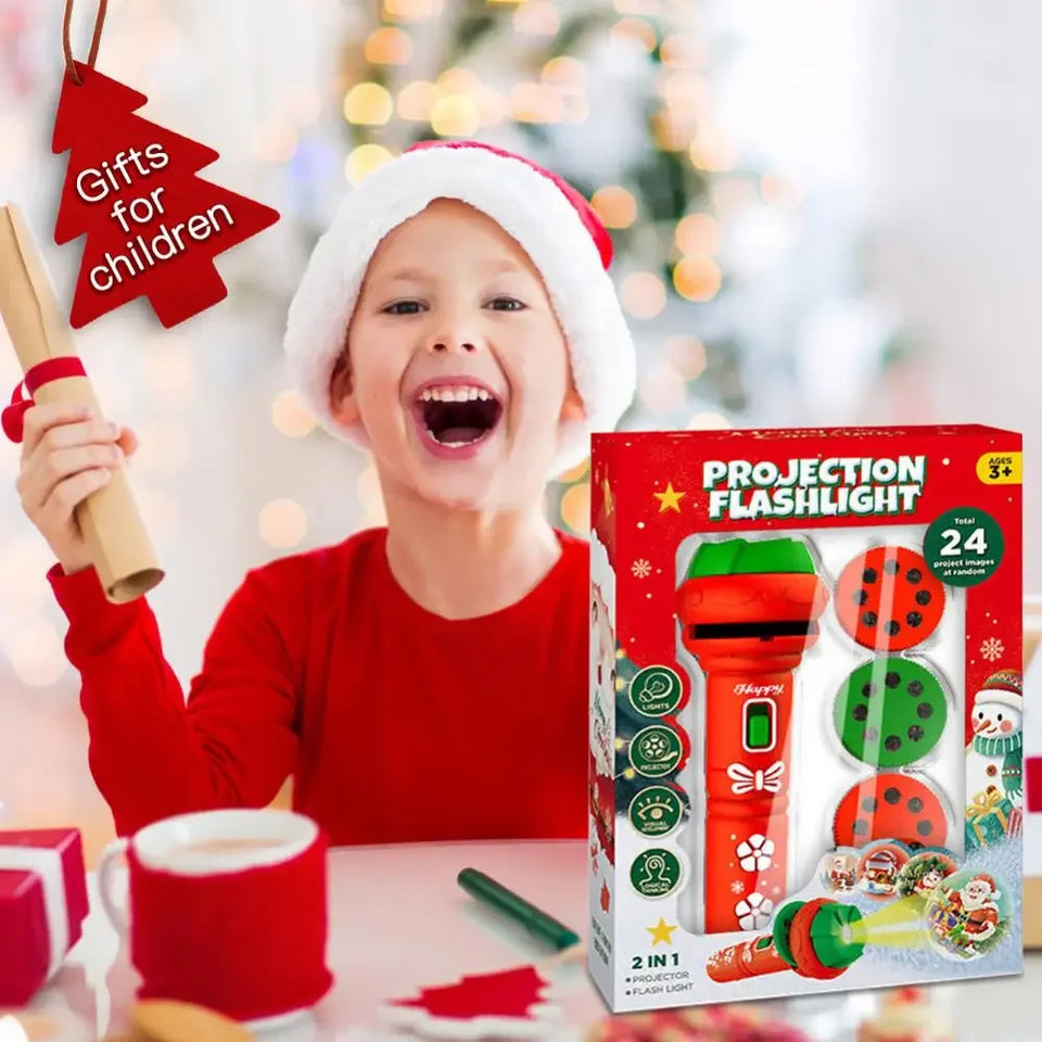 Xmas Projector Light™ - Sjov med lys - Lommelygte med juleprojektion