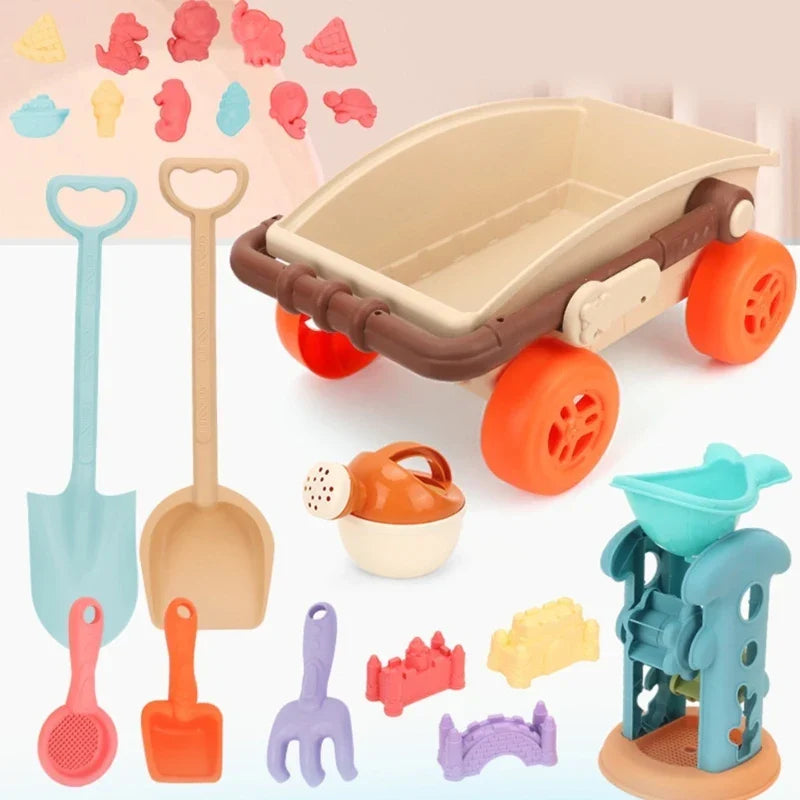 Beach Cart Set™ – Sommersjov i sand – Strandvogns-sæt