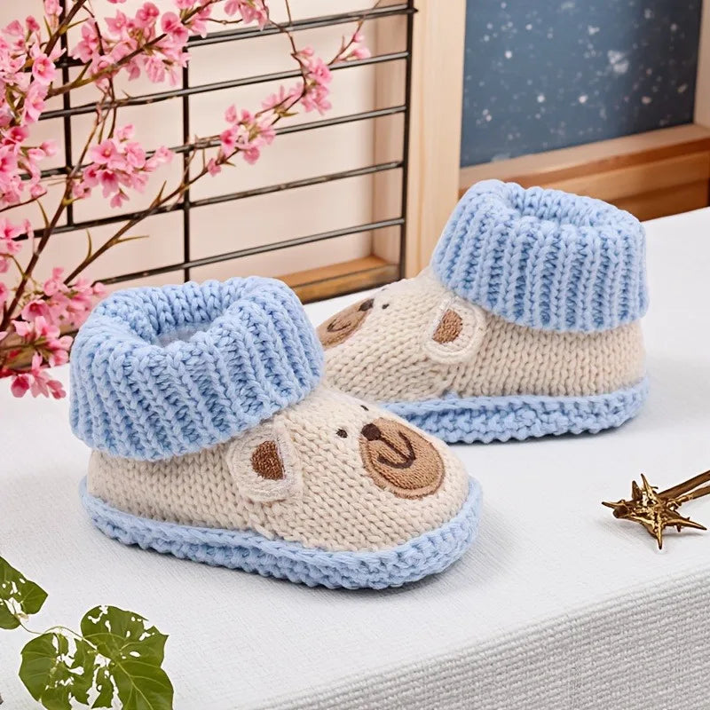 Mini Fashion – Strikket babysko (3-6 måneder)