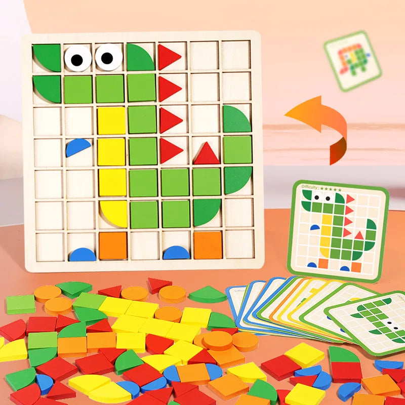 Woods™ - Pädagogische Unterhaltung - Holzmuster-Puzzle