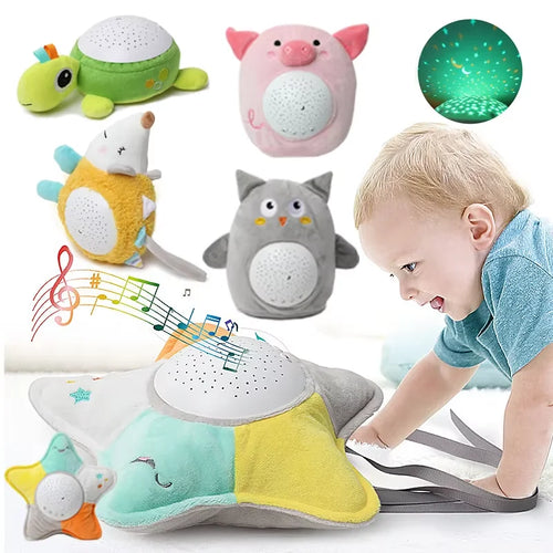 StarPlush – Weich & beruhigend – Kuscheltier mit Nachtlichtprojektor