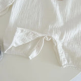 Mini Fashion™ - Kølig og behageligOff-white - Baby-havebukser med hue