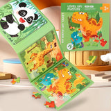 Magnetic Puzzle Book™ – Sjov med dyrevenner – Magnetisk puslespilsbog