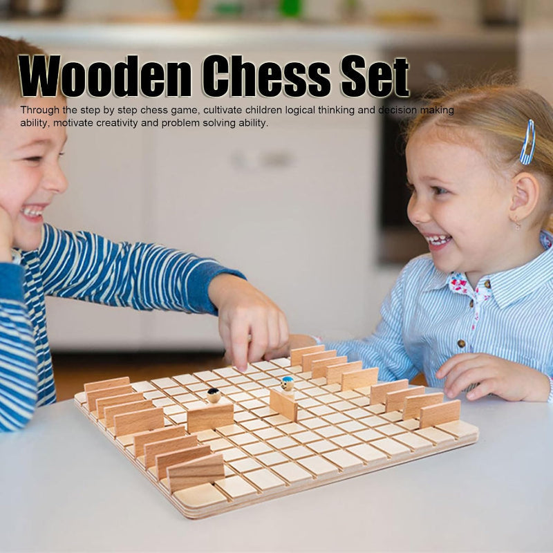 Wooden Chess Puzzle Game – Strategi & Tænkning – Brætspil