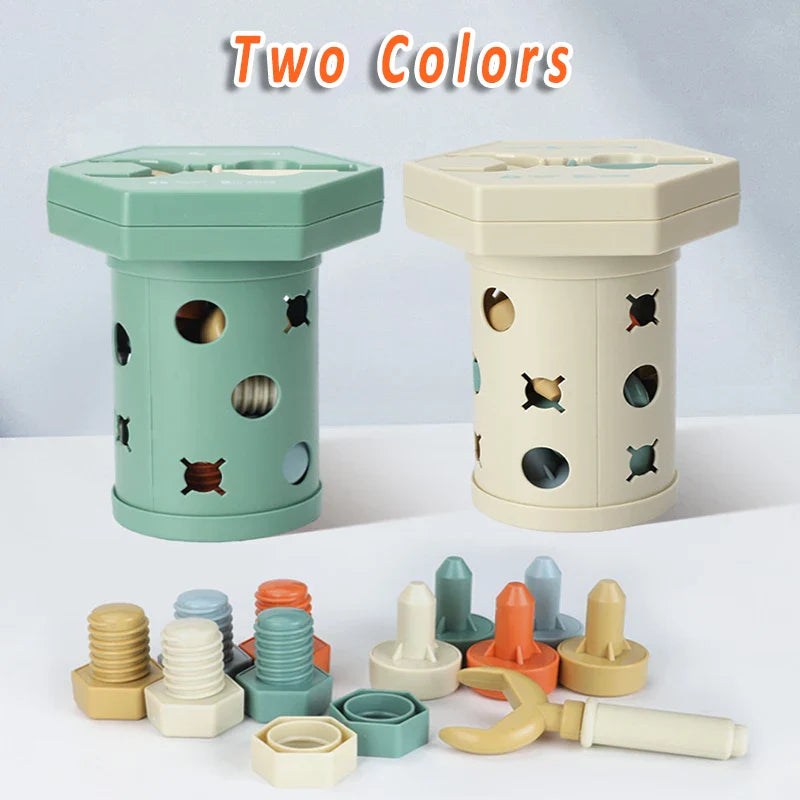 Magnet Toys™ - Kreativität und motorische Fähigkeiten - Montessori Schiebe- und Schraubenspaß