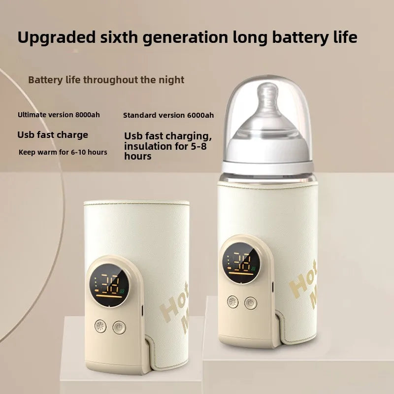 SmartBottle - Altid varm og klar - Trådløs genopladelig mælkevarmer