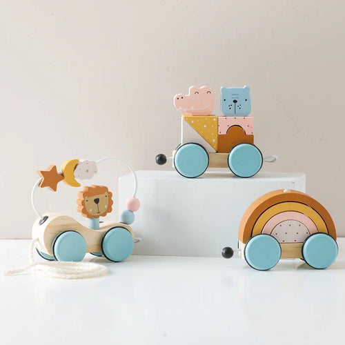 Lunar Train™ - Traumzug - Stapelspielzeug aus Holz