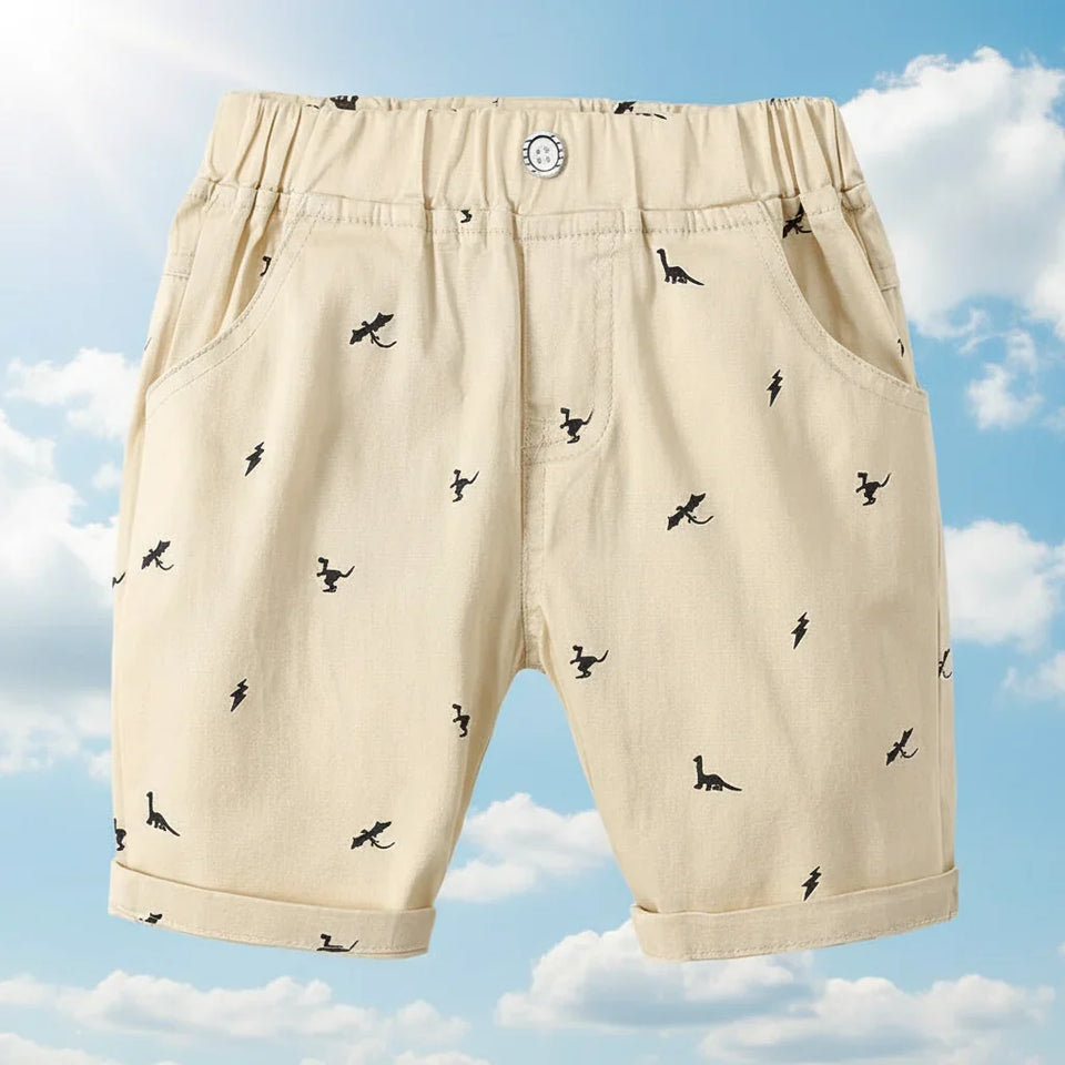 CoolKiddo – Frisk og behagelig – Shorts med dinosaur-design