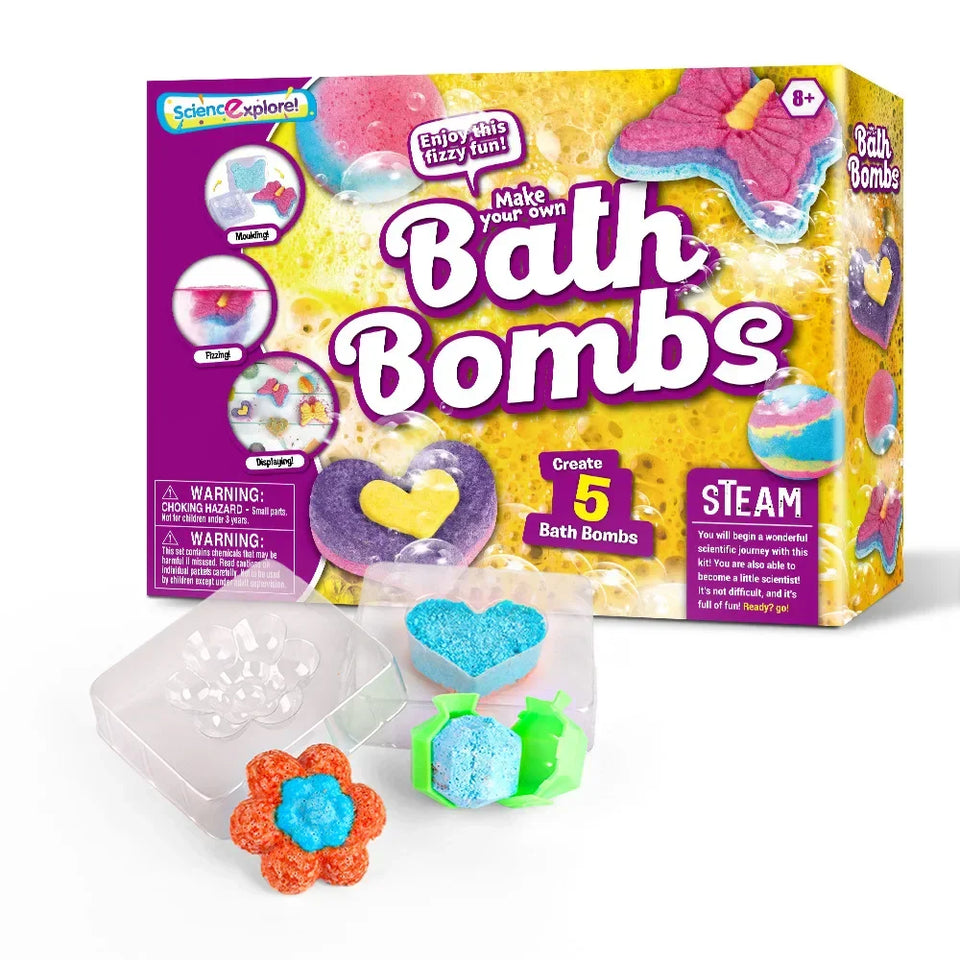 BathBombs – Farbenfroh & lehrreich – DIY-Set für Badebomben