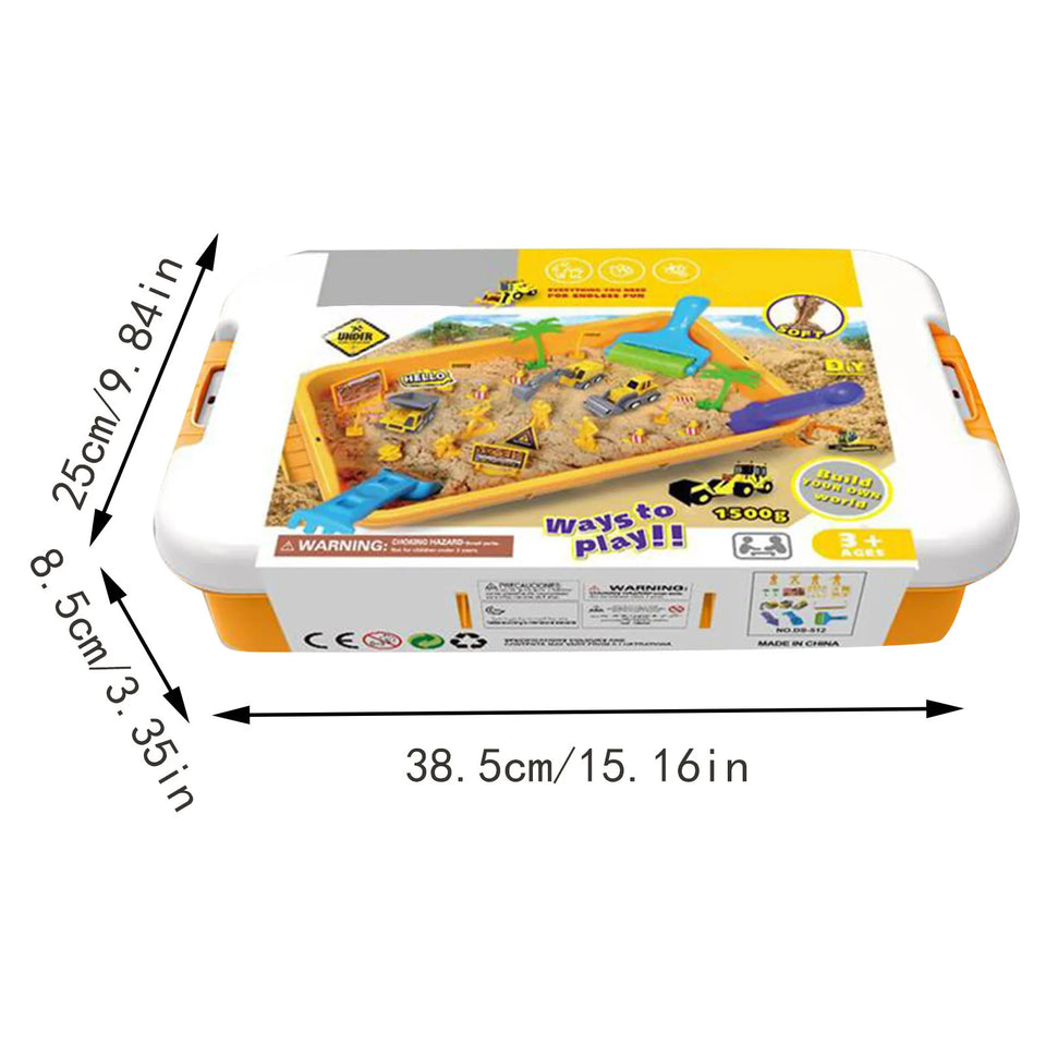 Sand Works – Aushub und Konstruktion – Kinetisches Sandspielset