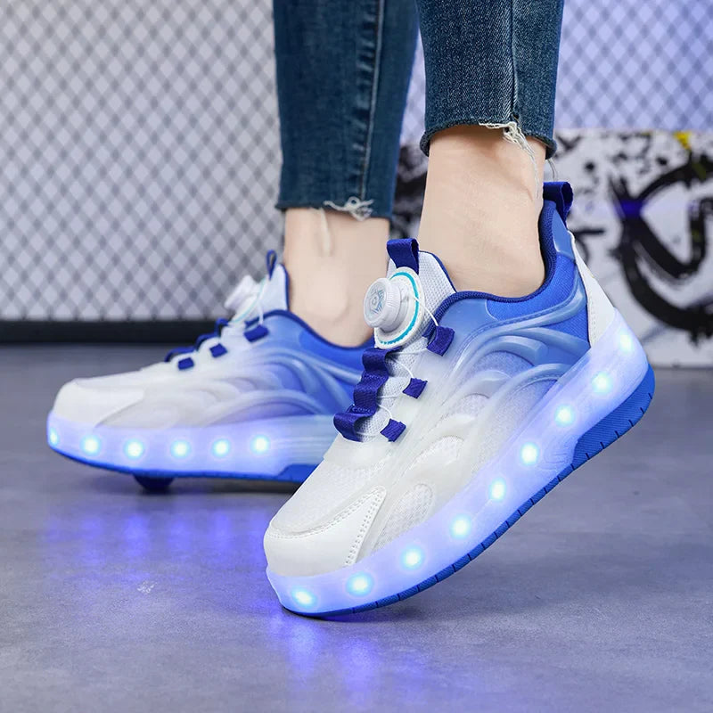 Light-Up Skate Shoes – LED & Komfortabel – Leuchtende Rollschuhe