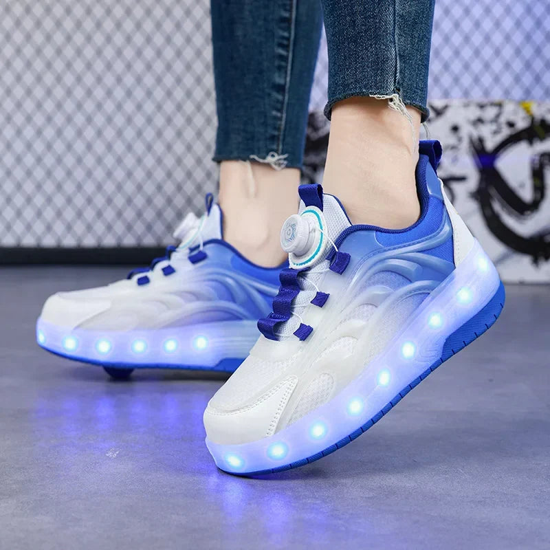 Light-Up Skate Shoes – LED & komfortable – lysende sneakers med rullefunktion