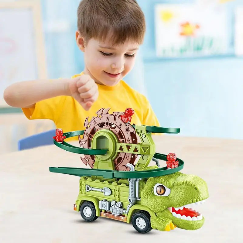 Dino Slide Truck™ - Klatr og kør om kap med dinosaurer! - Dinosaur-lastbil