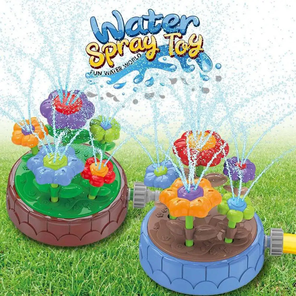 Aqua Bloom - Drehen & Spritzen – Wasserspielzeug Blumensprinkler