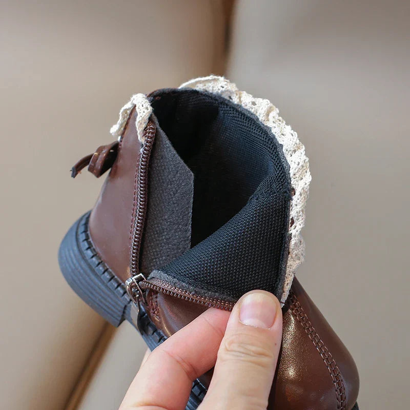 Mini Fashion™ - Varme og klassiske - Læderstøvler