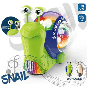 Music Snail™ -  Leuchtender Spielkamerad - Spielzeugschnecke & Krabbe