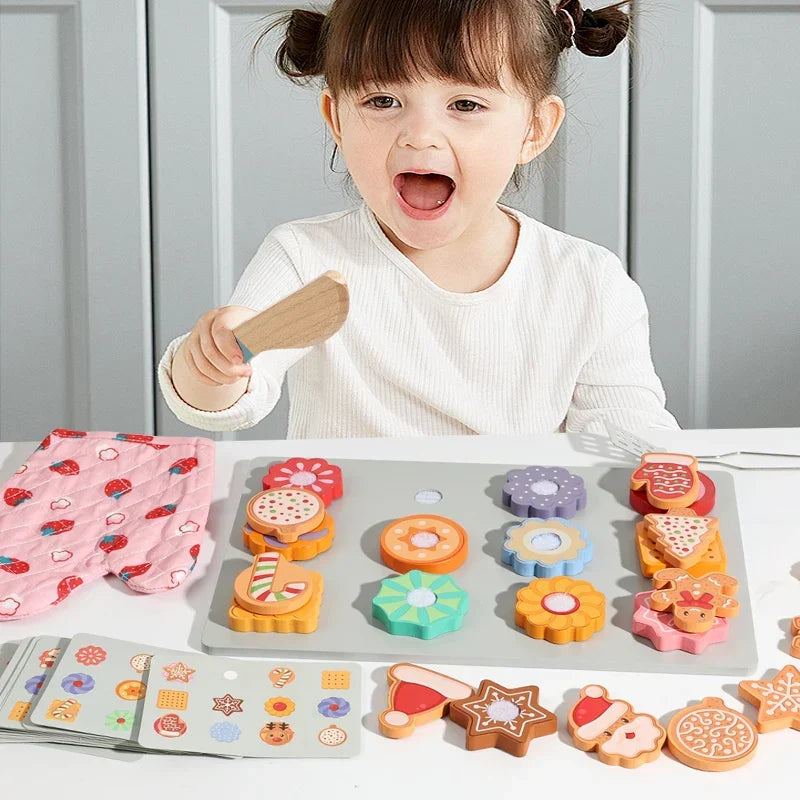 TinyKitchen – Kreativt & legesygt – Træ-kagesorteringsspil