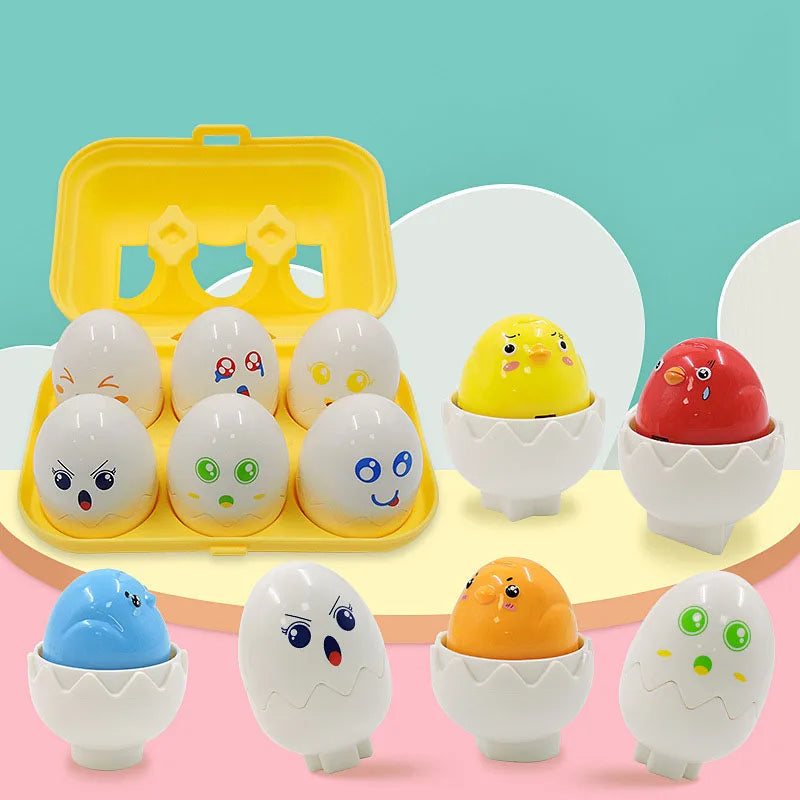 Montessori 3D Eggs Puzzle – Eine schöne Idee für Ostern – Eier-Sortierspiel