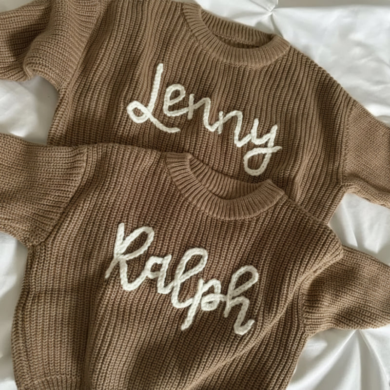 Personalized Baby Sweater – Unik & kærlig – Broderet, personlig babytrøje
