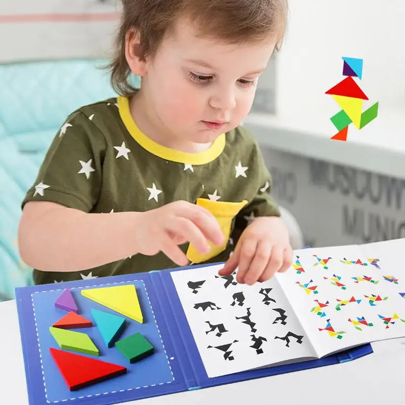 Woods™ - Förderung des logischen Denkens - Tangram-Puzzle aus Holz