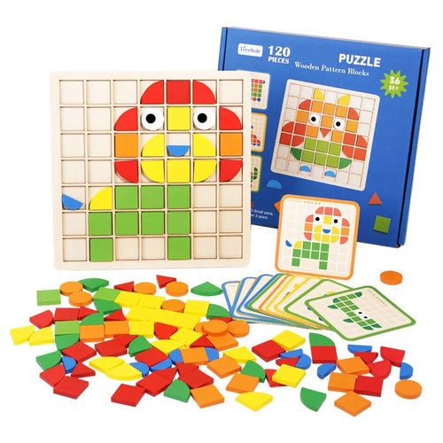 Woods™ - Pädagogische Unterhaltung - Holzmuster-Puzzle