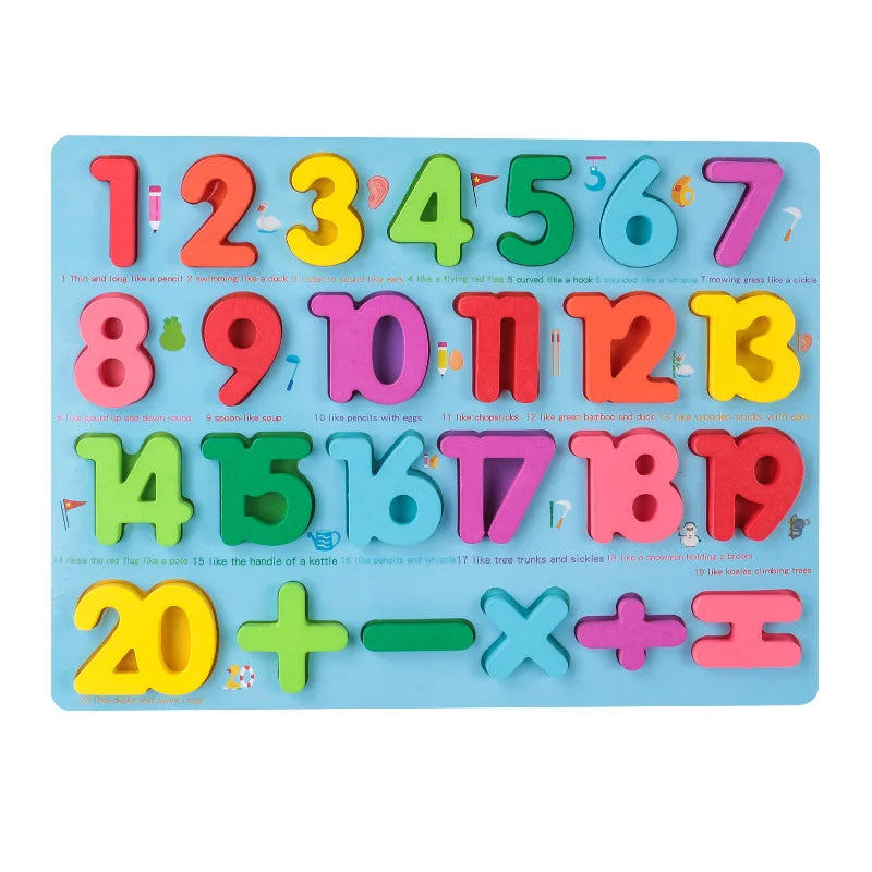 SmartBoard – Farbenfroh & lehrreich – Montessori Zahlen- und Buchstaben-Lernpuzzle