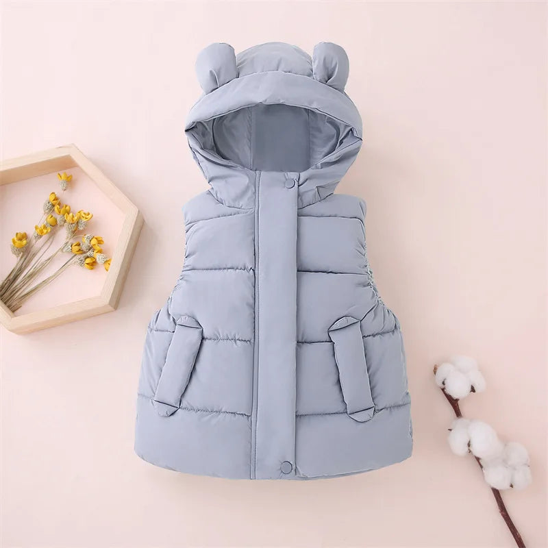 Mini Fashion™ - Varm & Trendy - Vest med Hætte