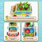 Montessori Animal Matching Toy – Lehrreich & interaktiv – Puzzle-Spielwagen