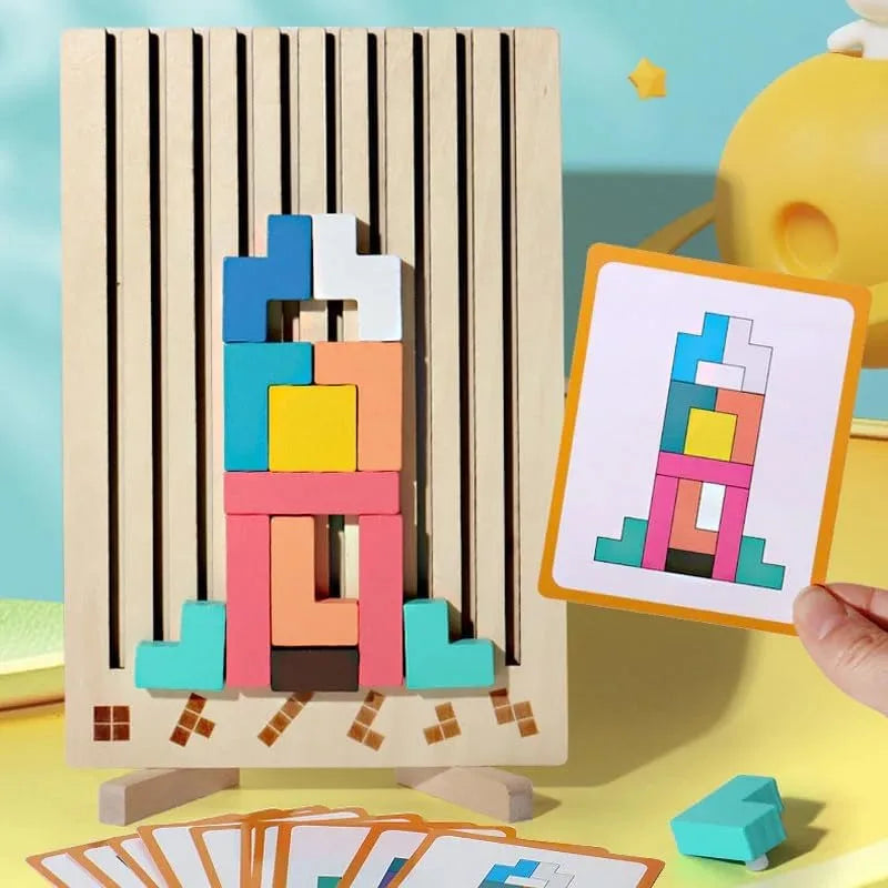 Puzzle Totem™ – Tænk og byg – Puslespil i træ
