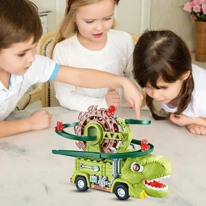 Dino Slide Truck™ - Klettern und Flitzen mit Dinosauriern! - Dinosaurier-Truck