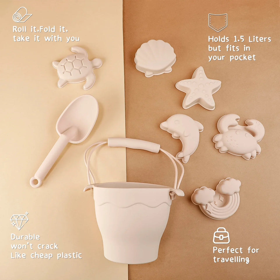 Silicone Beach Set™ - Strandspand til Sand Eventyr - Strandsæt i Silikone