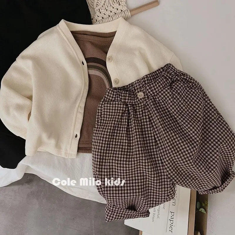 Mini fashion™ - Velegnet til alle sæsoner - T-shirt med Lange Ærmer